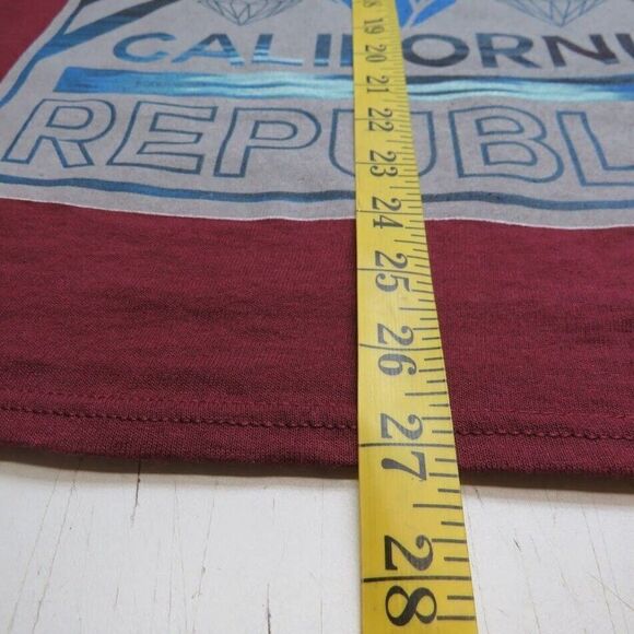 California Republic Men's Logo T-Shirt Size Small Red Short Sleeve - Picture 6 of 6